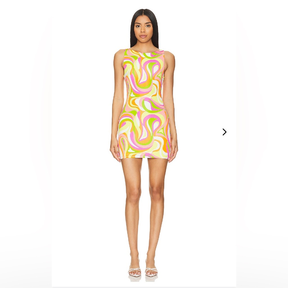 Lovers and Friends Layla Mini Dress in Swirl Multi (XS)